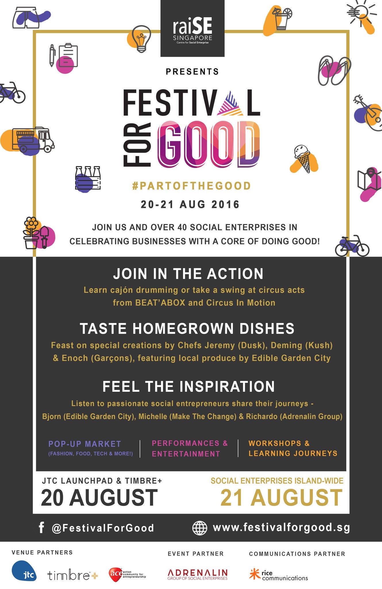 Pop-up at Festival for Good 20-21 August